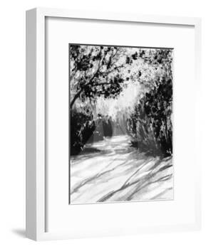 Trees and Shadows on Sand-Rich LaPenna-Framed Giclee Print