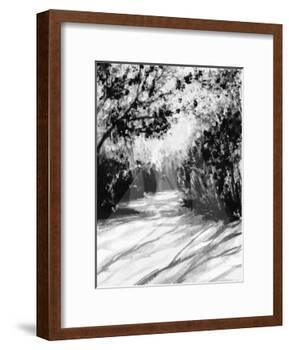 Trees and Shadows on Sand-Rich LaPenna-Framed Giclee Print