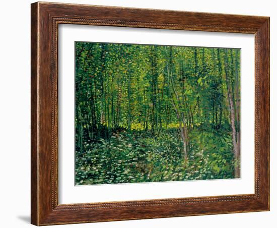 Trees and Undergrowth, c.1887-Vincent van Gogh-Framed Premium Giclee Print