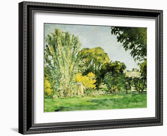 Trees at Jas de Bouffan-Paul Cézanne-Framed Giclee Print