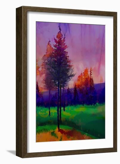 Trees at Sunset-Ruth Day-Framed Giclee Print