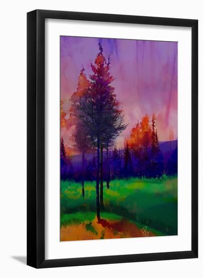 Trees at Sunset-Ruth Day-Framed Giclee Print