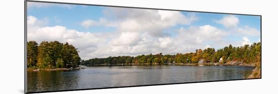 Trees at the Riverside, Moon River, Bala, Muskoka, Ontario, Canada-null-Mounted Photographic Print