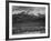 Trees Fgnd, Snow Covered Mts Bkgd "Long's Peak From North Rocky Mountain NP" Colorado 1933-1942-Ansel Adams-Framed Art Print