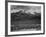 Trees Fgnd, Snow Covered Mts Bkgd "Long's Peak From North Rocky Mountain NP" Colorado 1933-1942-Ansel Adams-Framed Art Print