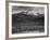 Trees Fgnd, Snow Covered Mts Bkgd "Long's Peak From North Rocky Mountain NP" Colorado 1933-1942-Ansel Adams-Framed Art Print