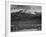 Trees Fgnd, Snow Covered Mts Bkgd "Long's Peak From North Rocky Mountain NP" Colorado 1933-1942-Ansel Adams-Framed Art Print