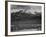 Trees Fgnd, Snow Covered Mts Bkgd "Long's Peak From North Rocky Mountain NP" Colorado 1933-1942-Ansel Adams-Framed Art Print