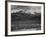 Trees Fgnd, Snow Covered Mts Bkgd "Long's Peak From North Rocky Mountain NP" Colorado 1933-1942-Ansel Adams-Framed Art Print