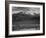 Trees Fgnd, Snow Covered Mts Bkgd "Long's Peak From North Rocky Mountain NP" Colorado 1933-1942-Ansel Adams-Framed Premium Giclee Print