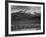 Trees Fgnd, Snow Covered Mts Bkgd "Long's Peak From North Rocky Mountain NP" Colorado 1933-1942-Ansel Adams-Framed Art Print