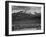 Trees Fgnd, Snow Covered Mts Bkgd "Long's Peak From North Rocky Mountain NP" Colorado 1933-1942-Ansel Adams-Framed Art Print
