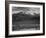 Trees Fgnd, Snow Covered Mts Bkgd "Long's Peak From North Rocky Mountain NP" Colorado 1933-1942-Ansel Adams-Framed Art Print