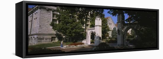 Trees in a Campus, Sample Gates, Indiana University, Bloomington, Monroe County, Indiana, USA-null-Framed Premier Image Canvas