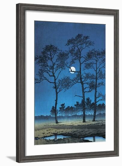 Trees in a Field, Toyama Prefecture, Japan-null-Framed Giclee Print