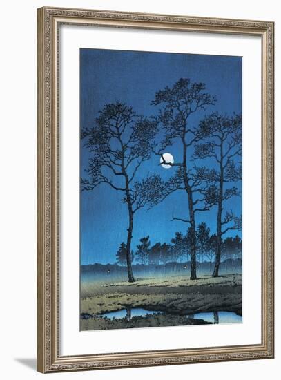 Trees in a Field, Toyama Prefecture, Japan-null-Framed Giclee Print