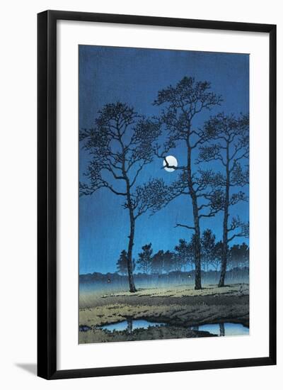 Trees in a Field, Toyama Prefecture, Japan-null-Framed Giclee Print