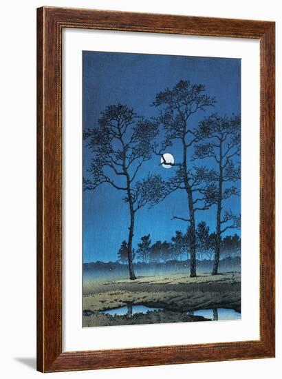 Trees in a Field, Toyama Prefecture, Japan-null-Framed Giclee Print