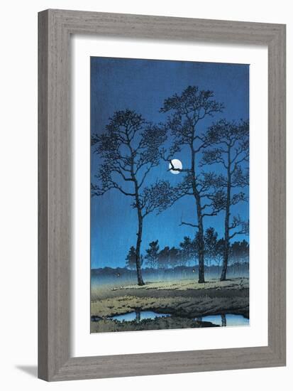 Trees in a Field, Toyama Prefecture, Japan-null-Framed Giclee Print