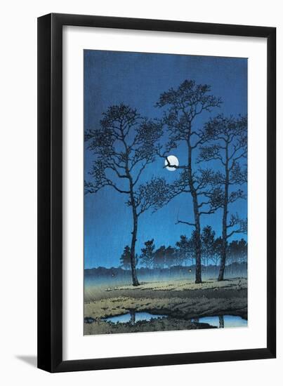 Trees in a Field, Toyama Prefecture, Japan-null-Framed Giclee Print