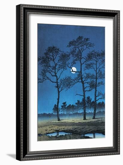 Trees in a Field, Toyama Prefecture, Japan-null-Framed Giclee Print