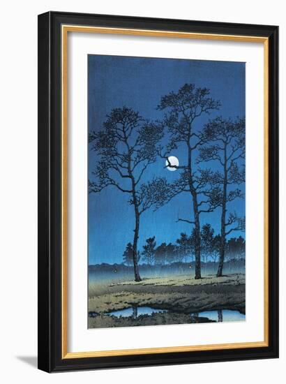 Trees in a Field, Toyama Prefecture, Japan-null-Framed Giclee Print