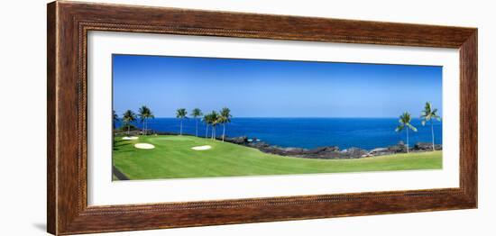 Trees in a Golf Course, Kona Country Club Ocean Course, Kailua Kona, Hawaii-null-Framed Photographic Print