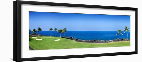 Trees in a Golf Course, Kona Country Club Ocean Course, Kailua Kona, Hawaii-null-Framed Photographic Print