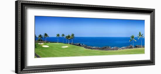 Trees in a Golf Course, Kona Country Club Ocean Course, Kailua Kona, Hawaii-null-Framed Photographic Print