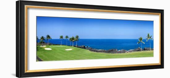 Trees in a Golf Course, Kona Country Club Ocean Course, Kailua Kona, Hawaii-null-Framed Photographic Print