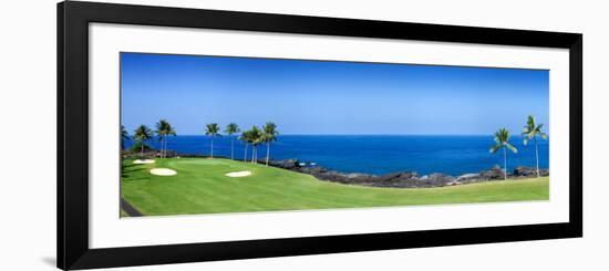 Trees in a Golf Course, Kona Country Club Ocean Course, Kailua Kona, Hawaii-null-Framed Photographic Print