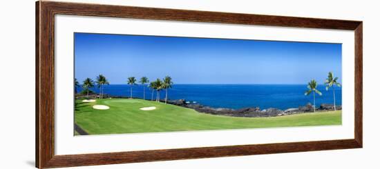 Trees in a Golf Course, Kona Country Club Ocean Course, Kailua Kona, Hawaii-null-Framed Photographic Print