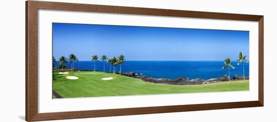 Trees in a Golf Course, Kona Country Club Ocean Course, Kailua Kona, Hawaii-null-Framed Photographic Print