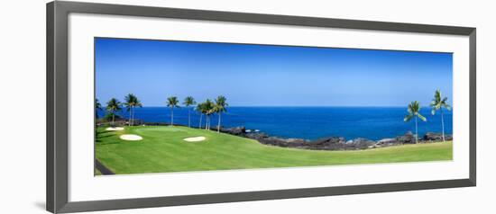 Trees in a Golf Course, Kona Country Club Ocean Course, Kailua Kona, Hawaii-null-Framed Photographic Print