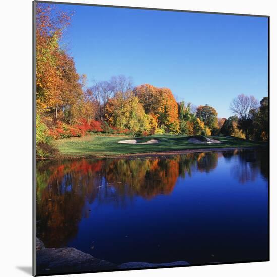 Trees in a Golf Course, Patterson Club, Fairfield, Connecticut, USA-null-Mounted Photographic Print