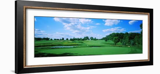 Trees in a Golf Course, Rich Harvest Farms, Gold Nine, Sugar Grove, Illinois, USA-null-Framed Photographic Print