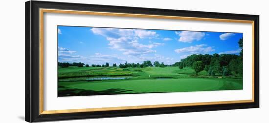 Trees in a Golf Course, Rich Harvest Farms, Gold Nine, Sugar Grove, Illinois, USA-null-Framed Photographic Print