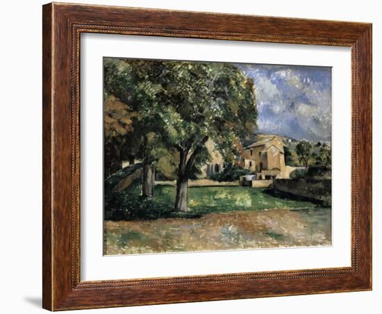 Trees in a Park, Jas De Bouffan, 1885-1887-Paul Cézanne-Framed Giclee Print