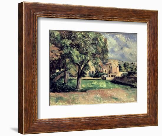 Trees in a Park, Jas de Bouffan, 1885-87-Paul Cézanne-Framed Giclee Print