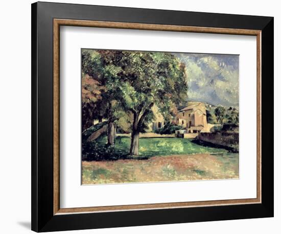 Trees in a Park, Jas de Bouffan, 1885-87-Paul Cézanne-Framed Giclee Print