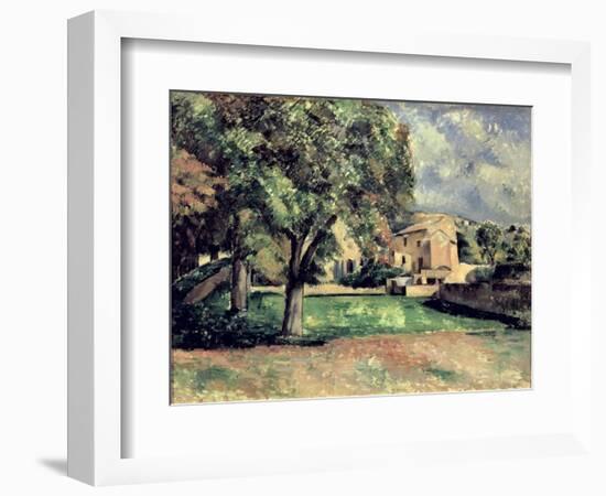 Trees in a Park, Jas de Bouffan, 1885-87-Paul Cézanne-Framed Giclee Print