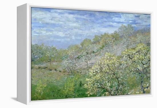 Trees in Blossom-Claude Monet-Framed Premier Image Canvas