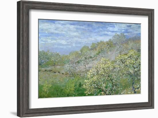 Trees in Blossom-Claude Monet-Framed Giclee Print