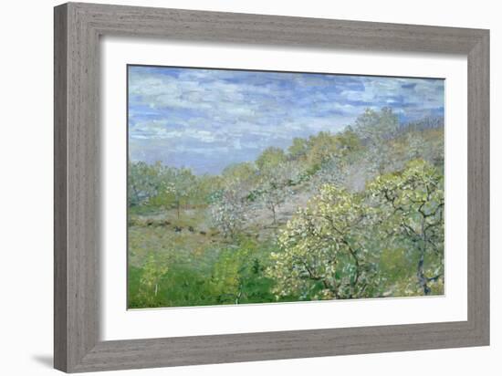 Trees in Blossom-Claude Monet-Framed Giclee Print