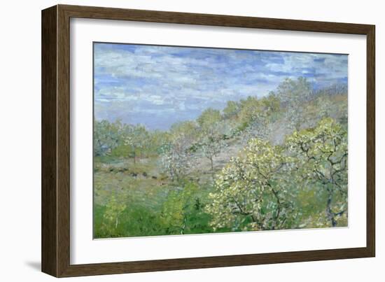 Trees in Blossom-Claude Monet-Framed Giclee Print