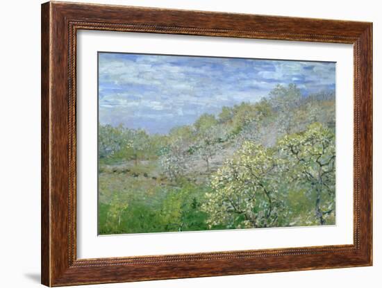 Trees in Blossom-Claude Monet-Framed Giclee Print