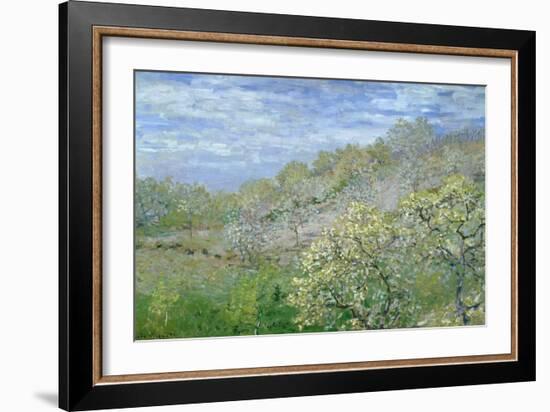 Trees in Blossom-Claude Monet-Framed Giclee Print