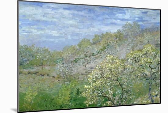 Trees in Blossom-Claude Monet-Mounted Giclee Print