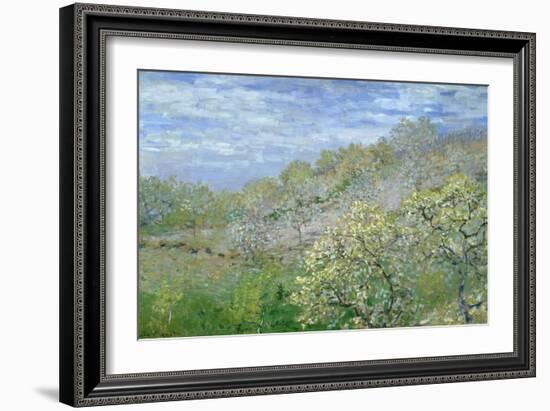 Trees in Blossom-Claude Monet-Framed Giclee Print