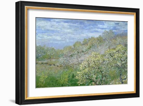 Trees in Blossom-Claude Monet-Framed Giclee Print